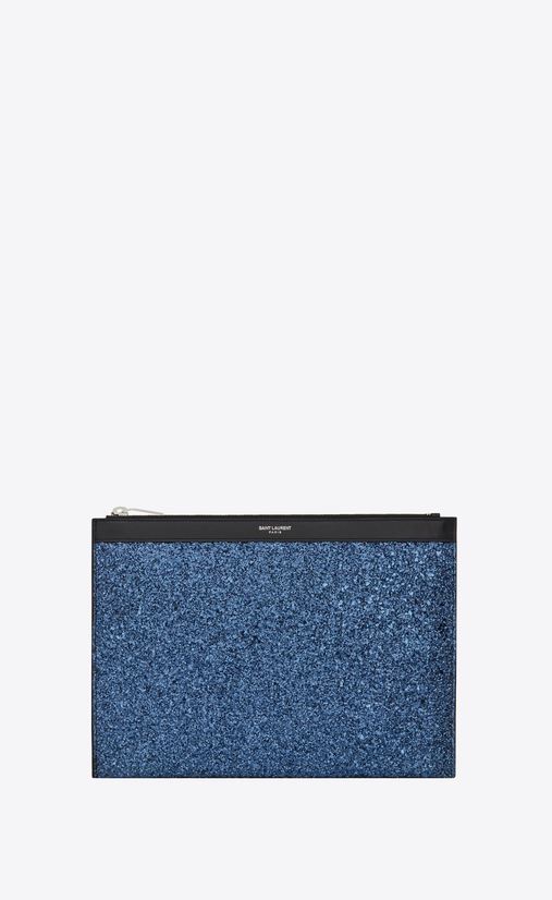 zipped tablet holder in glitter